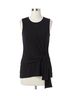 Karen Kane Solid Black Bevin Side Drape Top in Black Size XS - photo 1