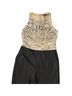 Aidan Mattox 100% Polyester Solid Black Tan Jumpsuit Size 4 - photo 4