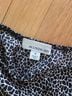 Allison Joy Animal Print Black White Long Sleeve Blouse Size S - photo 3