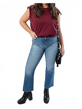 THML Studded Sleeveless Top in Burgundy (view 2)