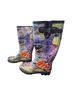 Anuschka Graphic Blue Purple Boots Size 7 - photo 1