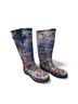 Anuschka Graphic Blue Purple Boots Size 7 - photo 3