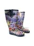 Anuschka Graphic Blue Purple Boots Size 7 - photo 14