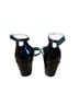 Stuart Weitzman 100% Patent Leather Solid Black Heels Size 11 - photo 2