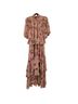 Cinq à Sept 100% Polyester Floral Pink Orange Casual Dress Size 10 - photo 1