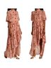 Cinq à Sept 100% Polyester Floral Pink Orange Casual Dress Size 10 - photo 2