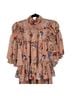 Cinq à Sept 100% Polyester Floral Pink Orange Casual Dress Size 10 - photo 6
