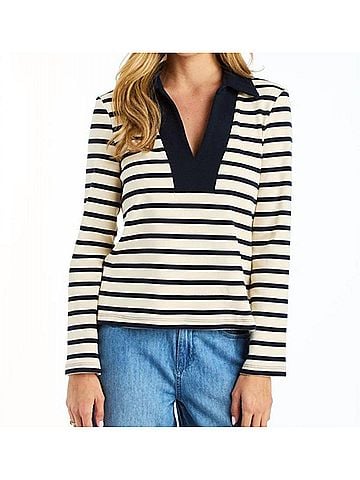 Drew Women's Roy Top in Navy (view 2)