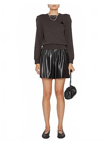 Isabel Marant Prissa Sweatshirt in Faded Black (view 2)