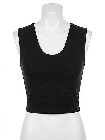 Umgee Luxeknit Scoop Neck Camisole in Black (view 1)