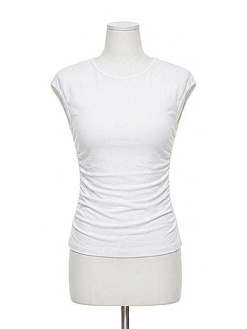 Ariella Women's Ruched Top in Ivory (view 1)