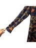 Alexia Admor Print Blue Gold Cocktail Dress Size 14 - photo 8