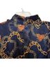 Alexia Admor Print Blue Gold Cocktail Dress Size 14 - photo 9