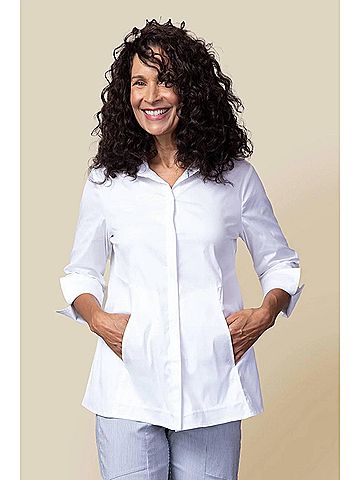 Habitat Perfect Travel Hidden Placket Shirt in White (view 2)