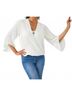 Karen Kane Solid White Daphne Drape Front Crossover Top in Cream Size L - photo 5