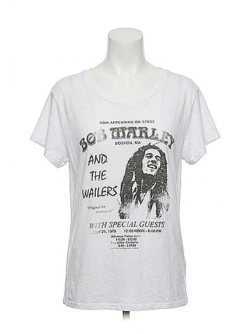 Chaser Bob Marley Harvard Stadium Graphic Tee in White (view 1)