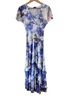 Komarov 100% Polyester Floral Blue White Cocktail Dress Size S - photo 1