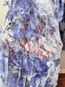 Komarov 100% Polyester Floral Blue White Cocktail Dress Size S - photo 8