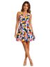 J.Crew Floral Multi Color Cocktail Dress Size 2 - photo 1