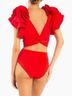 Maygel Coronel Red Two Piece Swimsuit Size 12 - photo 4