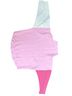 THML Color Block Pink White Pullover Sweater Size L - photo 5