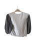 Zara Checkered-gingham White Black Short Sleeve Blouse Size S - photo 1