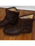 FRYE 100% Leather Brown Ankle Boots Size 6 1/2 - photo 4