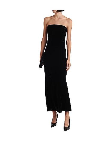 Veronica Beard Flora Strapless Bustier Midi Dress Cocktail Dress (view 1)