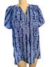 Dana Buchman Floral Blue Sleeveless Blouse Size XXL - photo 1