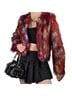 UNIF 60% Polyester 40% Acrylic 100% Polyester Multi Color Jacket Size S - photo 1
