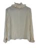 Boden 100% Silk Ivory Long Sleeve Blouse Size 8 - photo 2