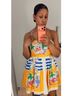 Zara Floral Stripes Multi Color Cocktail Dress Size S - photo 3