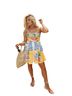 Zara Floral Stripes Multi Color Cocktail Dress Size S - photo 2