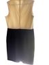 Talbots Color Block Black White Cocktail Dress Size 12 - photo 6