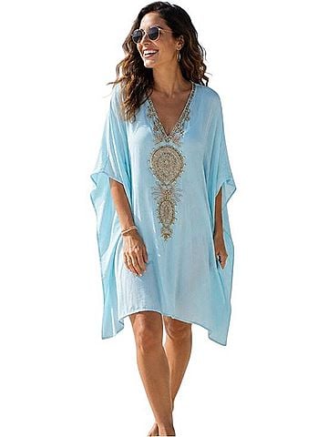 Lilly Pulitzer Chai Caftan Swimsuit Cover Up (view 1)