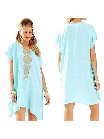 Lilly Pulitzer Chai Caftan Swimsuit Cover Up (view 2)