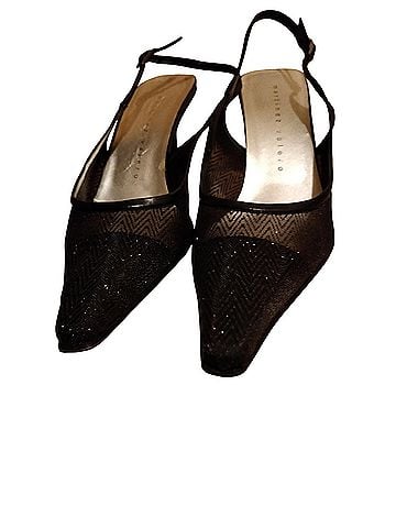 Martinez Valero Black Wave Mesh  Heels (view 1)