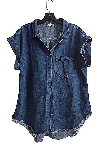 Umgee Short Sleeve Button-Down Shirt (view 1)