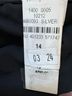 Alice + Olivia 100% Polyester 6% Elastane Silver Black Formal Skirt Size 14 - photo 6