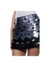 Alice + Olivia 100% Polyester 6% Elastane Silver Black Formal Skirt Size 14 - photo 1