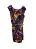 Ellen Tracy 100% Polyester Floral Multi Color Casual Dress Size 8 - photo 1