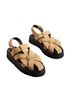 Pilcro 100% Suede Tan Black Sandals Size EU 36 - photo 2