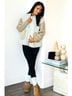 NeeSee's Dresses Color Block Tan Ivory Brown Jacket Size S - photo 3