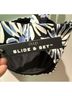 CUUP Floral Black Blue White Swimsuit Top Size 16 - photo 6