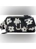 Marc Jacobs 100% Leather Floral Black White Crossbody Bag One size - photo 13