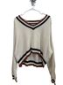 American Eagle Outfitters White Brown Black Pullover Sweater Size S - photo 2