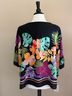 Joseph Ribkoff 100% Polyester Floral Black Multi Color 3/4 Sleeve Blouse Size L - photo 3