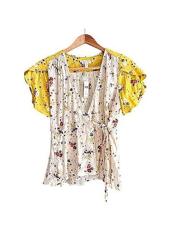 Anthropologie Meadow Rue Short Sleeve Blouse (view 1)