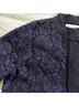 Field Flower Floral Black Blue Jacket Size M - photo 6