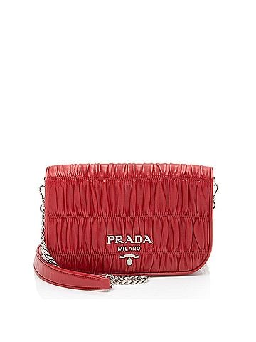 Prada Prada Nappa Gaufre Leather Chain Flap Bag (view 1)
